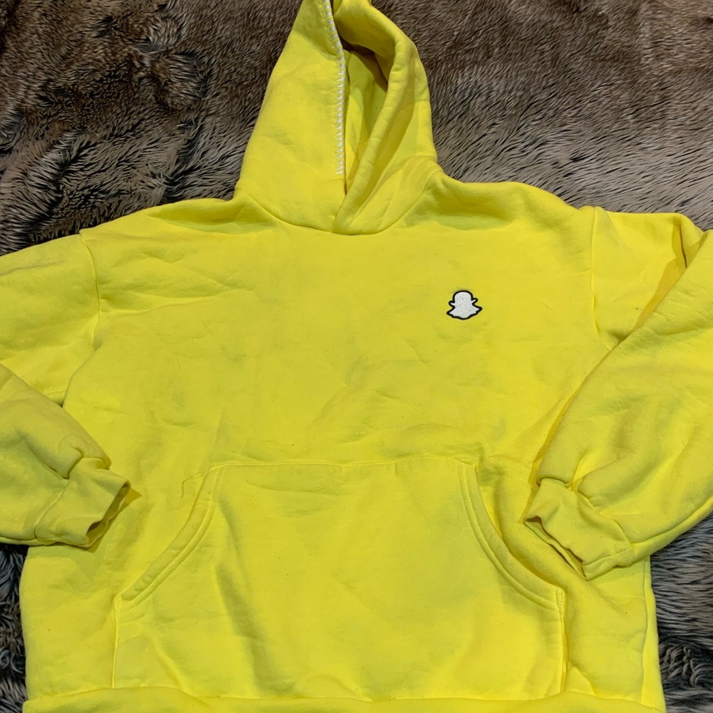 Madhappy X Snapchat yellow hoodie Size M